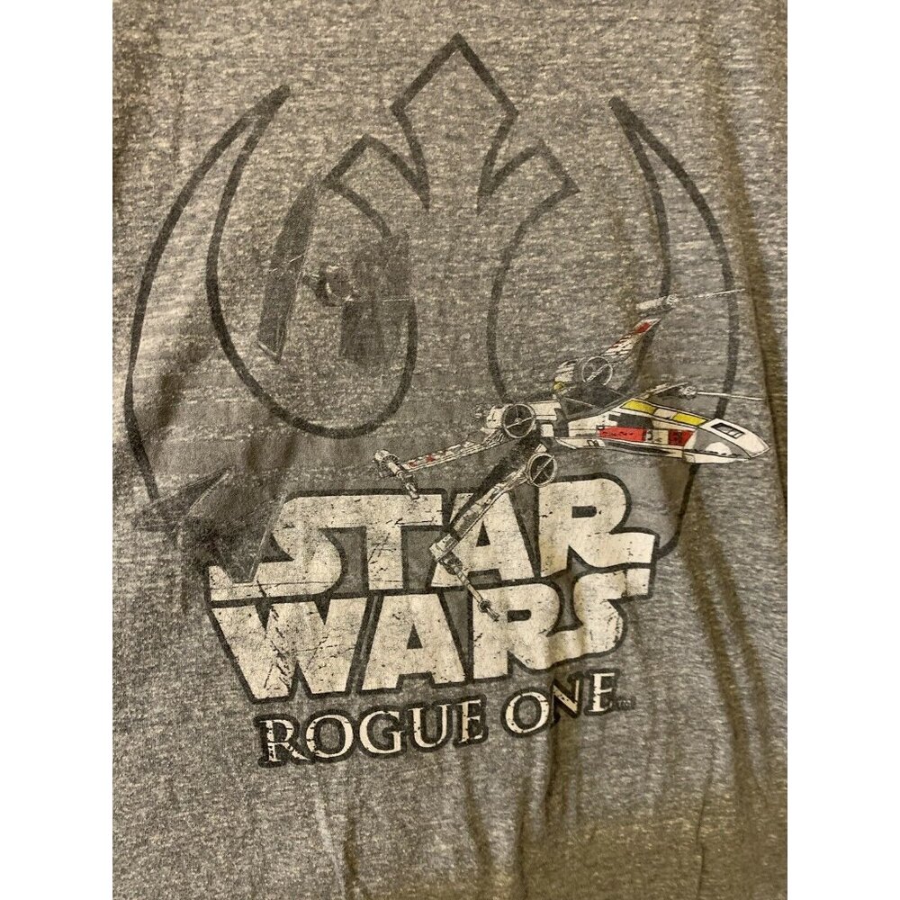 Star Wars Rogue One Men’s Sz XL X‎ Wing Rebel Gray